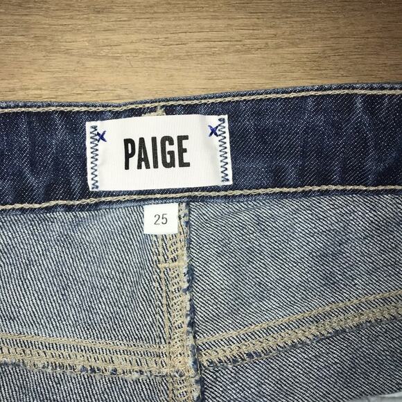 Paige Daryn Denim Jean Shorts Izza Deconstructed 25 - Picture 4 of 5